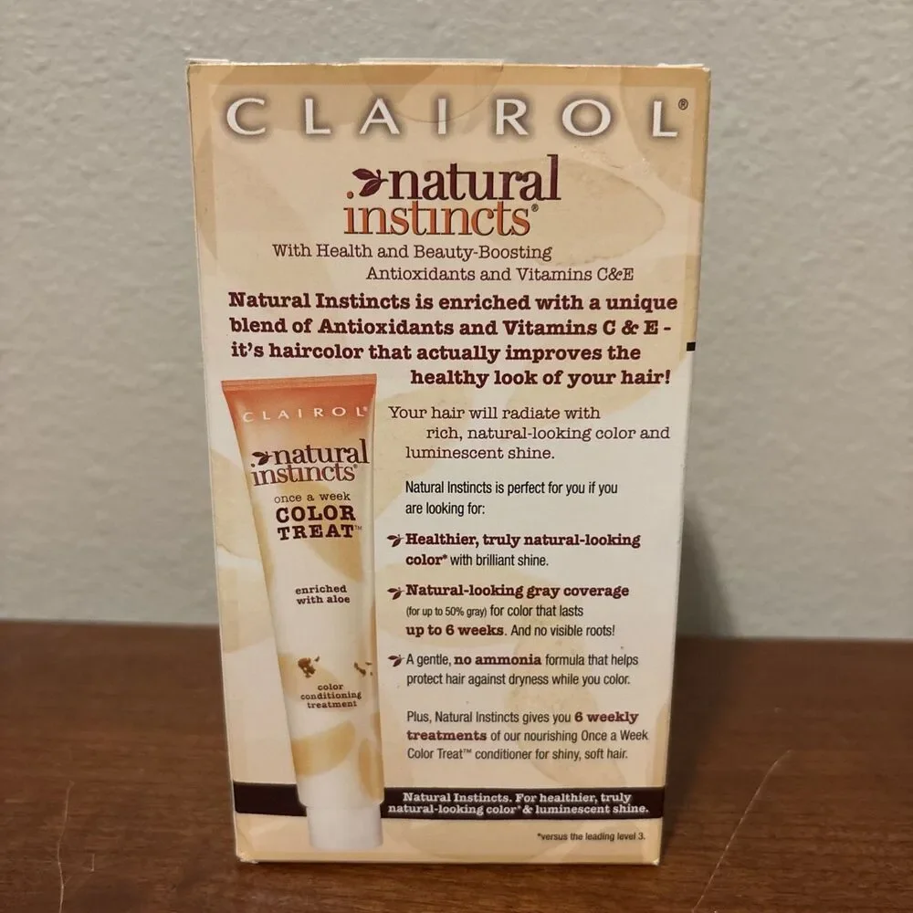Clairol Natural Instincts Hair Color (#6) #13 Suede  LIGHT BROWN - New in Box